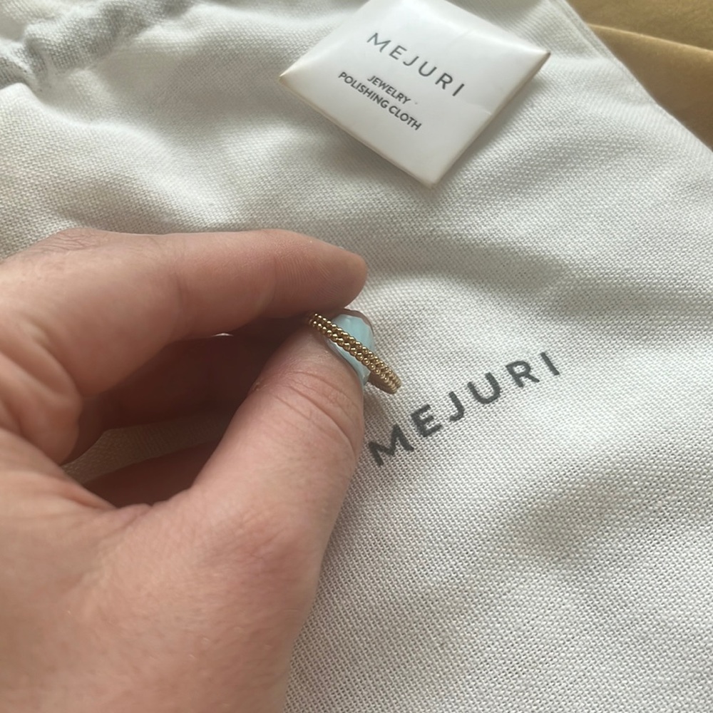 Duo Beaded Stacker Ring